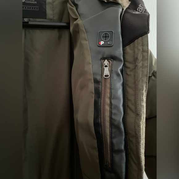 NWT Pajar Kids Winter Parka - Dark green with black trims- Size 18 - Picture 6 of 17